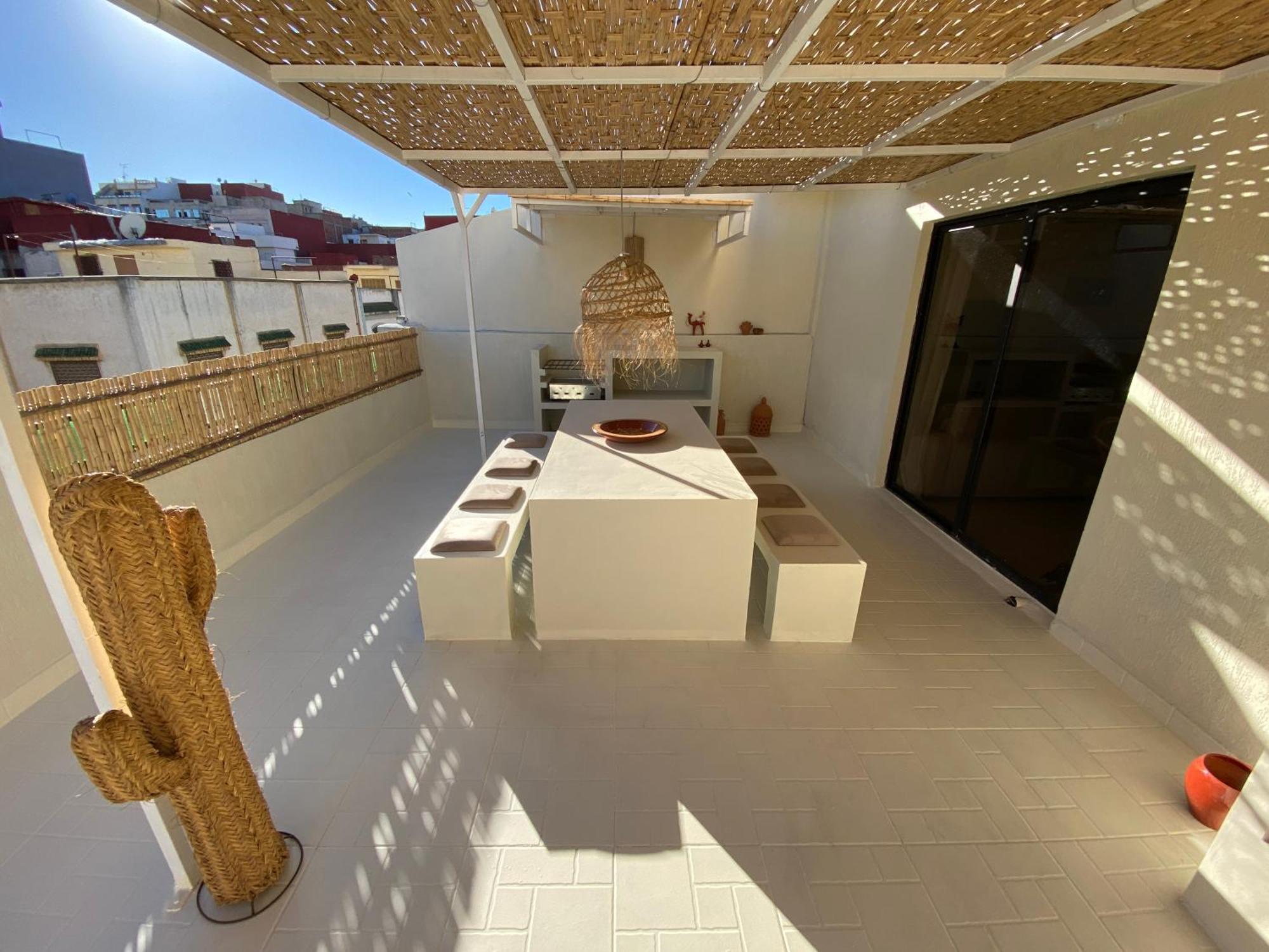 Magnificent Apartment With Private Rooftop Terrace Tanger Exterior foto