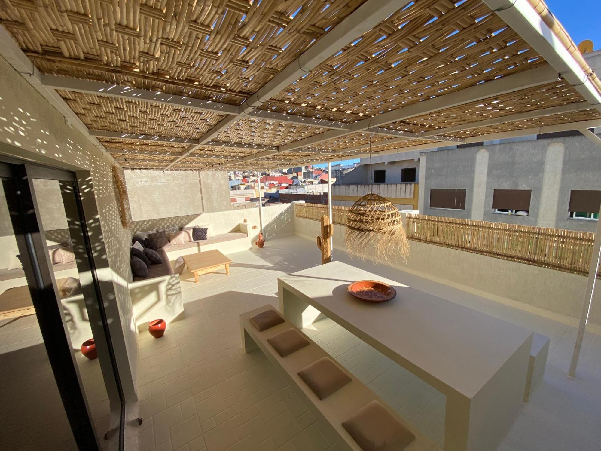 Magnificent Apartment With Private Rooftop Terrace Tanger Exterior foto
